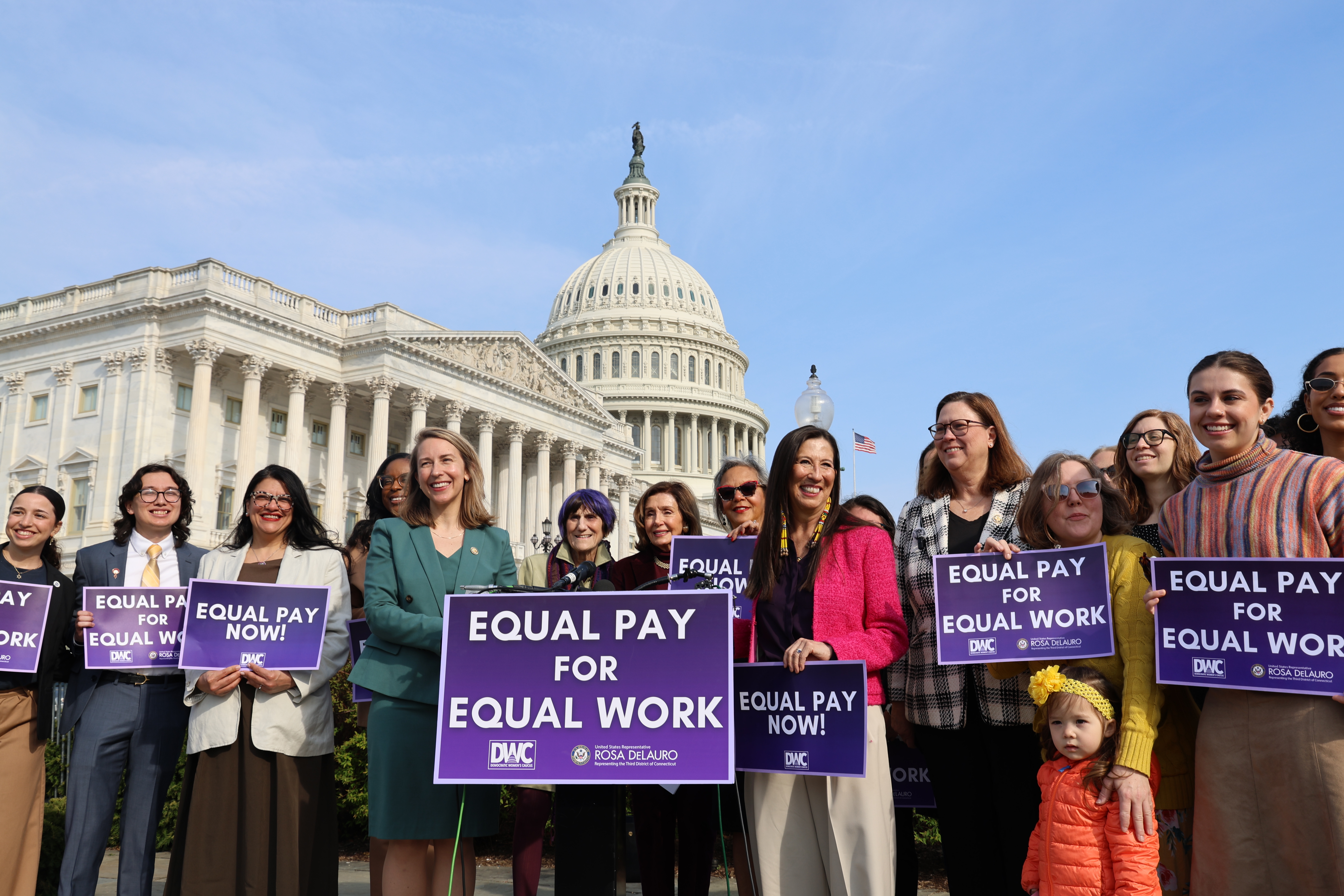 Equal Pay for Equal Work Press conference