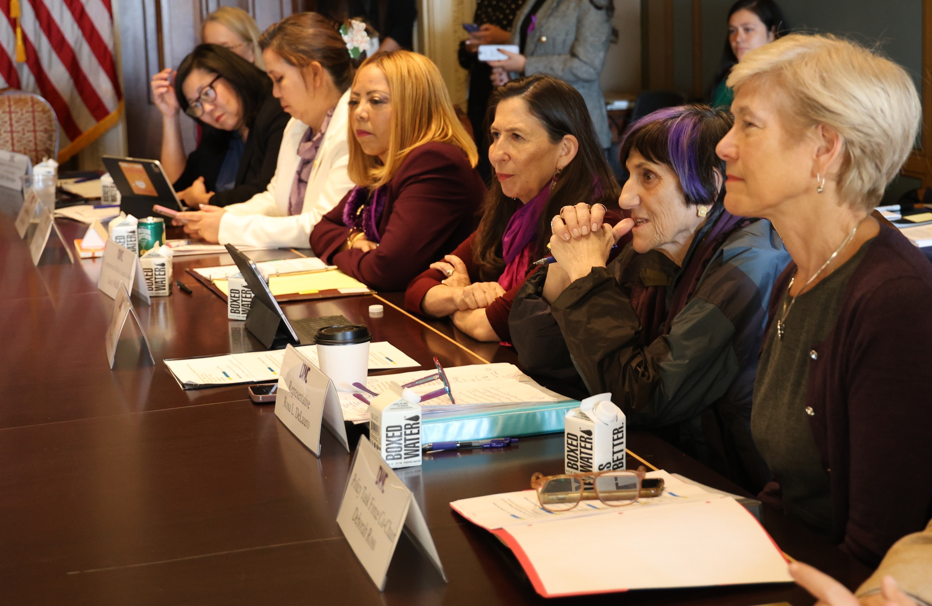 DWC members at a meeting