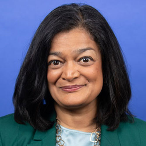 Representative 	Pramila Jayapal Washington's 7th Congressional District